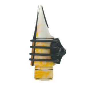 Abraçadeira Sax Alto Equalize Kevlar Black/White Personalizada