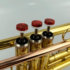 Botão para Pisto Trompete Vermelho