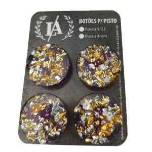 Botão para Pisto Tuba/Bombardão Purple